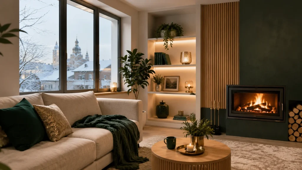 Vivienda en El Escorial con buen aislamiento térmico, ventanas eficientes y salón cálido en invierno