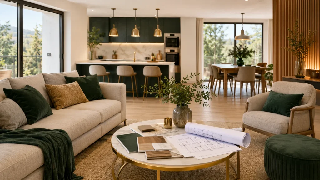 Reforma integral en El Escorial con salón, cocina abierta y planificación de obra